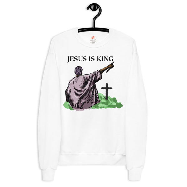 Jesus is King Singing Unisex Fleece Sweatshirt