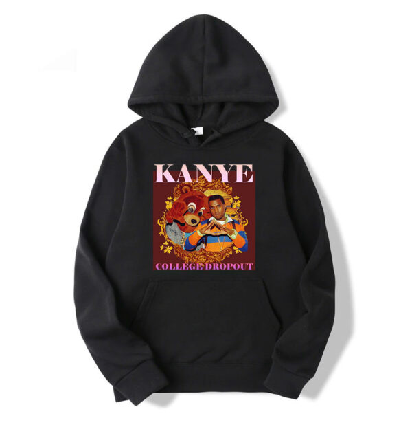 Kanye College Dropout Black Hoodie